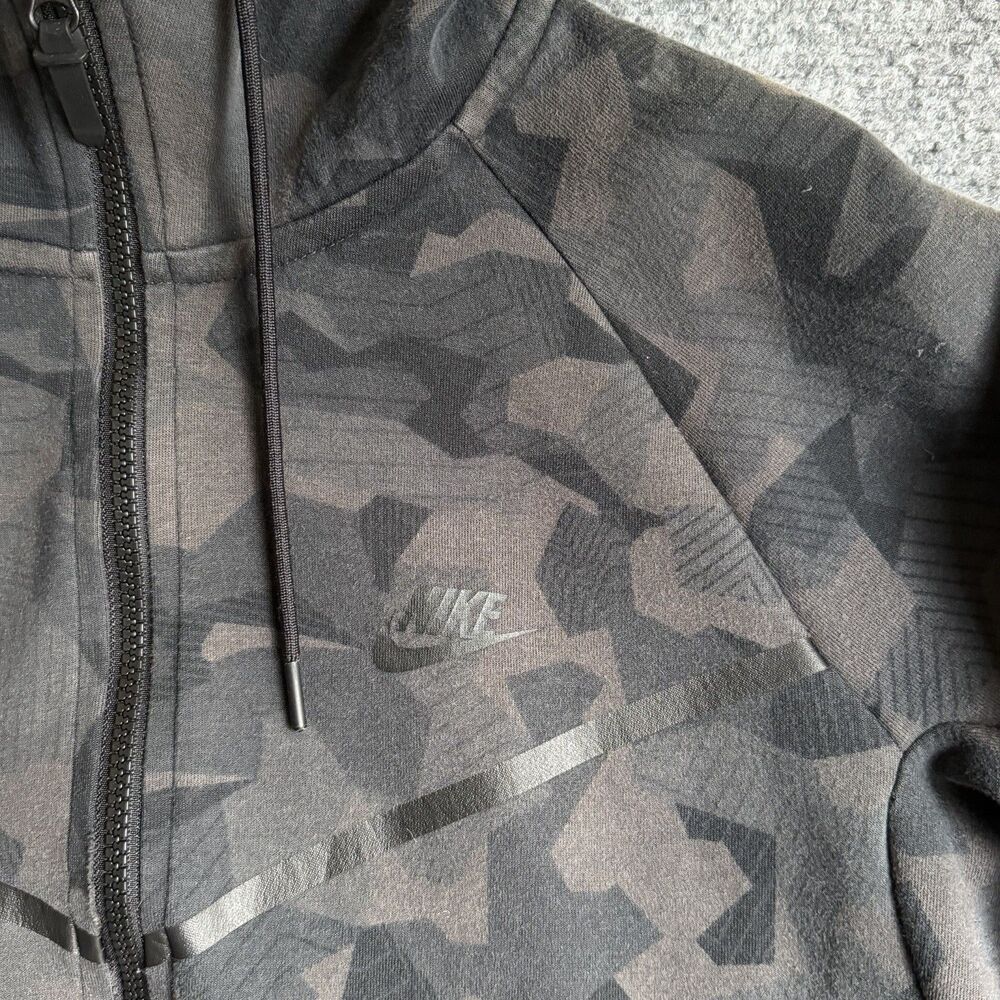 Nike Tech Fleece AOP Windrunner Camo Full Zip Hoodie 835867-021 Men’s L - Picture 13 of 14